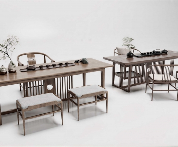 New Chinese Style Tea Tables And Chairs-ID:615113972