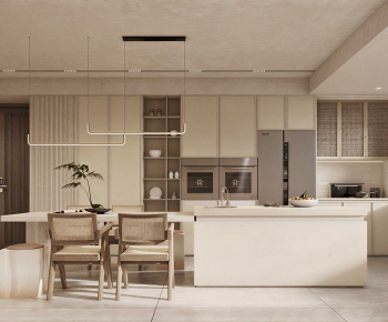 Wabi-sabi Style Dining Room-ID:873452902