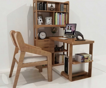 Modern Computer Desk And Chair-ID:652947905