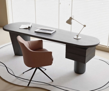 Modern Computer Desk And Chair-ID:219609757