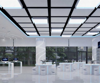 Modern Exhibition Hall-ID:664994967