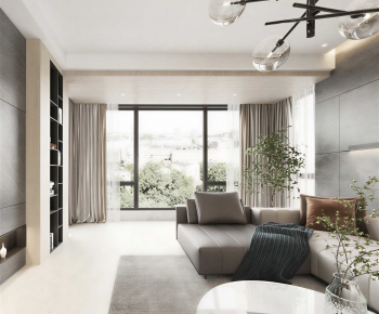 Modern A Living Room-ID:610781913