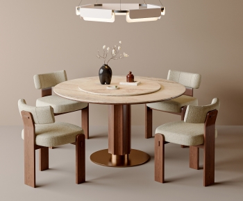 Wabi-sabi Style Dining Table And Chairs-ID:681497102