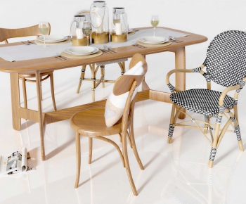 Nordic Style Dining Table And Chairs-ID:723272092