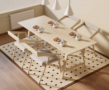 Nordic Style Dining Table And Chairs-ID:320857057