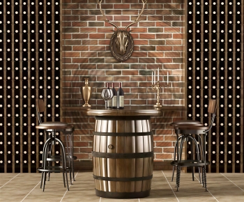 Industrial Style Counter Bar-ID:744105104