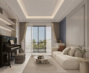 French Style A Living Room-ID:113903054