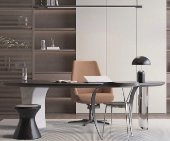 Modern Computer Desk And Chair-ID:453315977