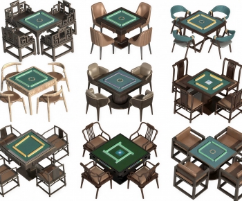 Modern Mahjong Tables And Chairs-ID:913074973