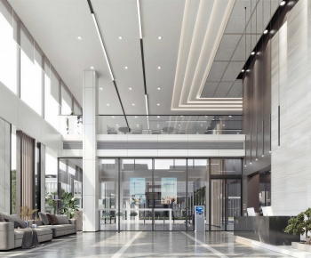 Modern Office Reception Desk-ID:935959862