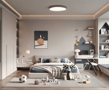 Modern Boy's Room And Son's Room-ID:560744057