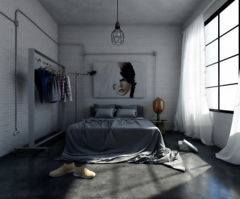 Industrial Style Bedroom-ID:903294096