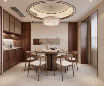 New Chinese Style Dining Room-ID:652961029