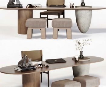 Modern Office Desk And Chair-ID:828843125