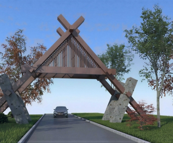 New Chinese Style Gate-ID:708545928