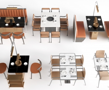 Modern Dining Table And Chairs-ID:770478012