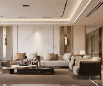 New Chinese Style A Living Room-ID:586873057