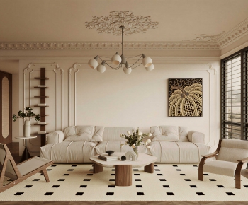 French Style A Living Room-ID:299851897
