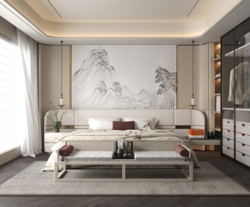 New Chinese Style Bedroom-ID:955689076