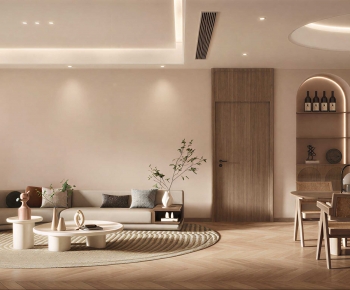 Wabi-sabi Style A Living Room-ID:159657965