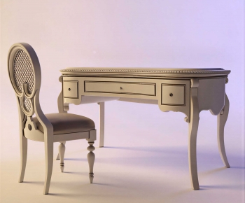 European Style Computer Desk And Chair-ID:512720111
