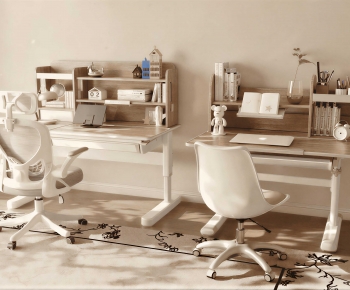 Modern Computer Desk And Chair-ID:287480468