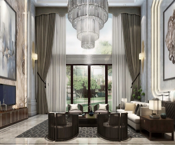 Modern A Living Room-ID:754622941