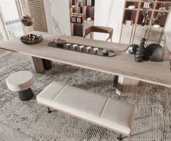 New Chinese Style Tea Tables And Chairs-ID:660918007