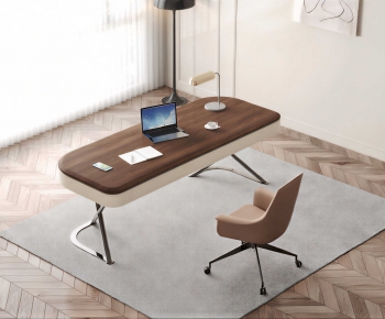 Modern Office Desk And Chair-ID:983237031
