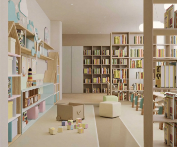 Modern Children's Reading Room-ID:400373941