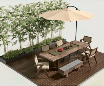 New Chinese Style Outdoor Tables And Chairs-ID:377608068