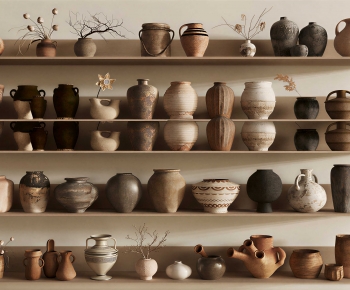 Wabi-sabi Style Clay Pot-ID:573618898