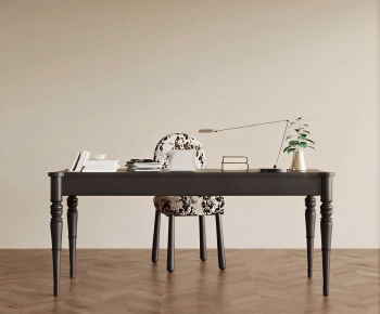 Modern Computer Desk And Chair-ID:128009365