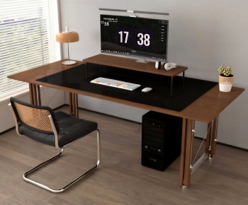 Modern Computer Desk And Chair-ID:173172002