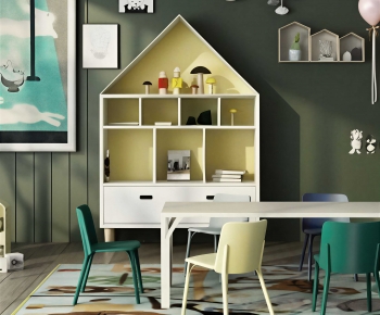 Modern Computer Desk And Chair-ID:936047083