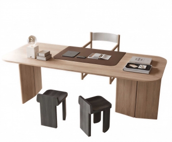 Modern Computer Desk And Chair-ID:303214077