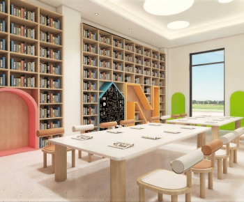 Modern Children's Reading Room-ID:730564123
