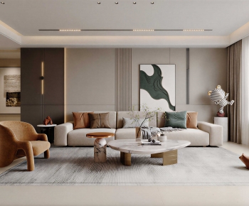 Modern A Living Room-ID:714159018