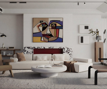 Modern A Living Room-ID:454216003