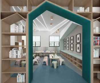 Modern Children's Reading Room-ID:751421935