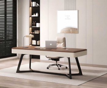 Modern Computer Desk And Chair-ID:728326085