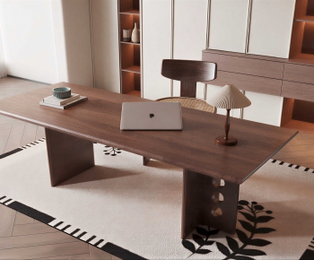 Modern Computer Desk And Chair-ID:311665061