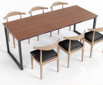Nordic Style Dining Table And Chairs-ID:497741946
