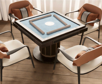 Modern Mahjong Tables And Chairs-ID:664423942