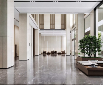Modern Office Reception Desk-ID:439338926