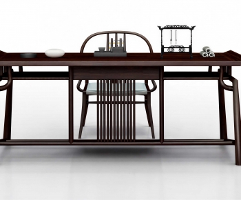 New Chinese Style Tea Tables And Chairs-ID:485572108