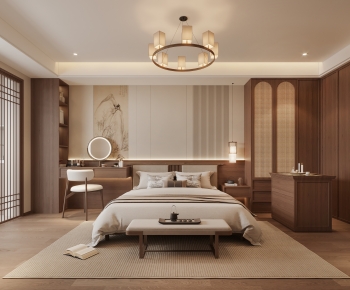New Chinese Style Bedroom-ID:980351928