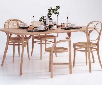 Nordic Style Dining Table And Chairs-ID:990798006