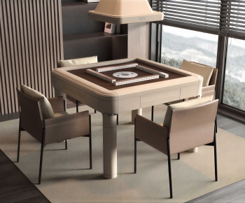 Modern Mahjong Tables And Chairs-ID:417188884