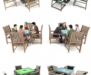 Modern Mahjong Tables And Chairs-ID:758474111